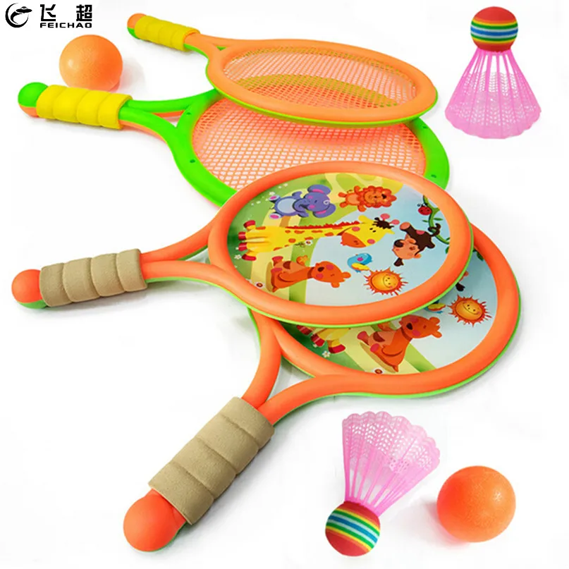 Badminton Tennis Racket Set with Ball Elastic Mesh Racquets PVC / NET