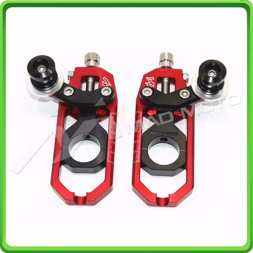 Aluminum motorcycle Chain Tensioner Adjuster with spool fit for YAMAHA R1 YZF R1 2004 2005 YZF