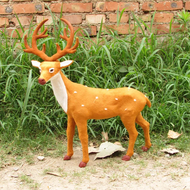 big creative simulation deer toy handicraft standing deer doll gift