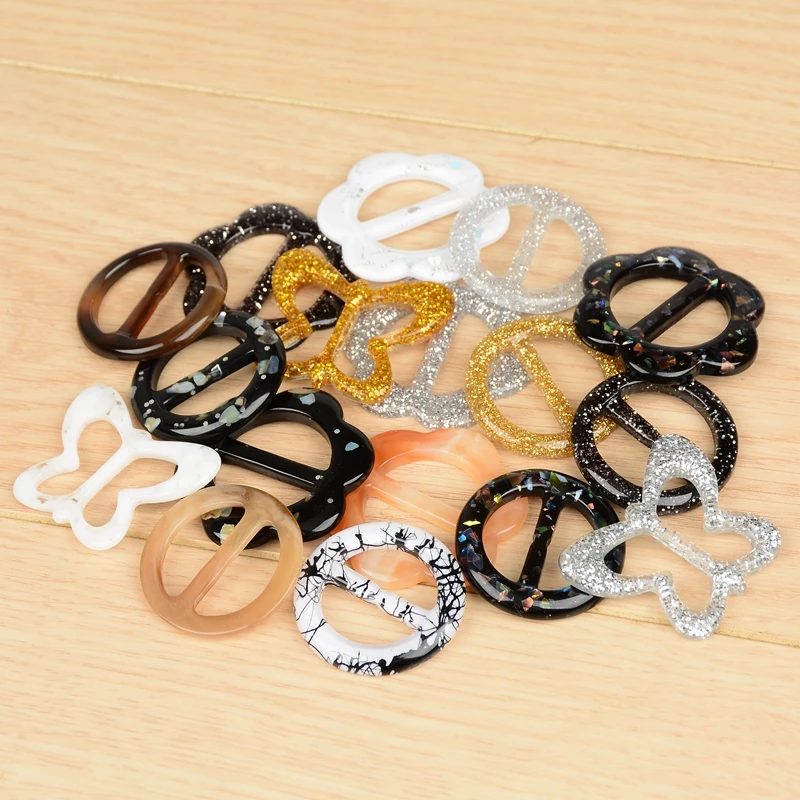 

#725 T-shirt Hem button Woman Bags Buckle Hairties Bow Ties Buckles decorative short sleeves