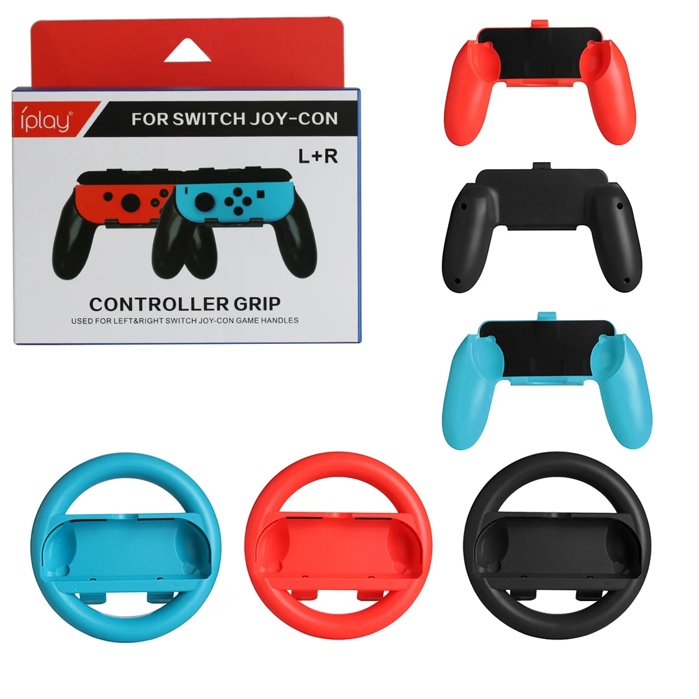 2 Pcs Steering Wheel Wireless Charging Handheld Holder Controller Grips