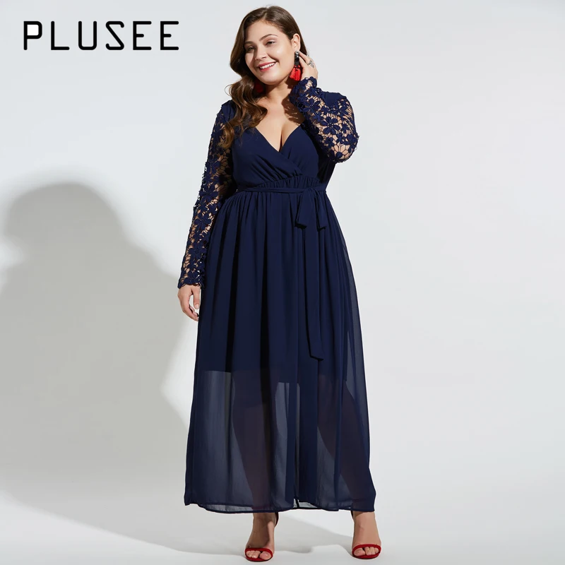 womens plus size navy dress