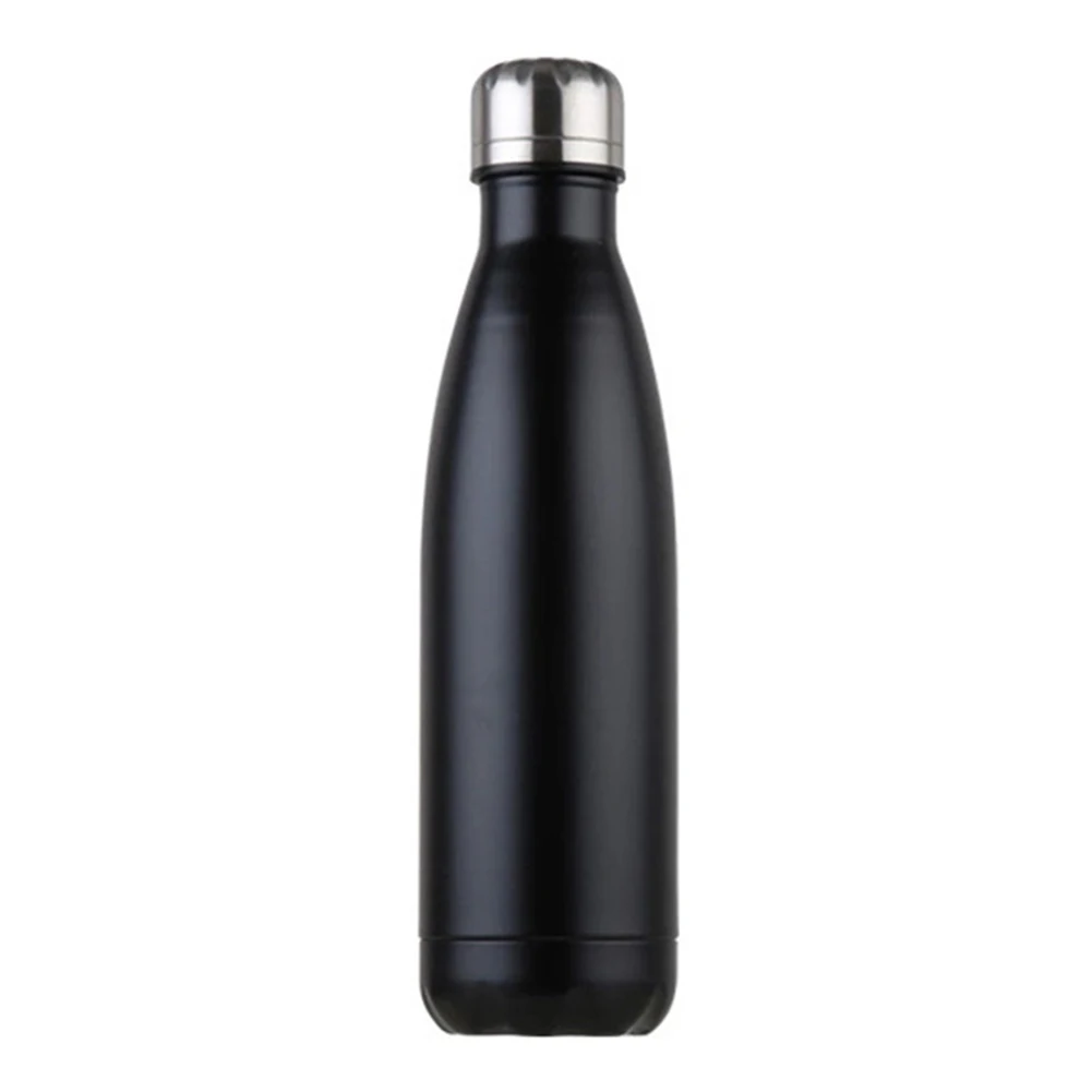 Новая 750 мл Вакуумная бутылка для воды теплоизолированная колба термальная из нержавеющей стали спортивная холодная чашка для холодной воды спортивные бутылки для воды - Цвет: Черный