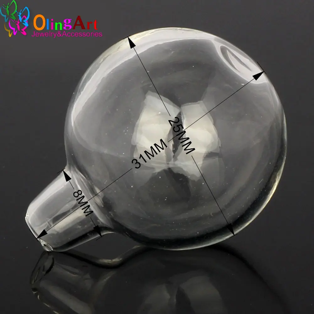 

2016 NEW 6pcs/lot 25x31mm Glass Pendant glass bottle vial necklace Vintage Mini Wish Bottle Necklace Jewelry for Women Gift