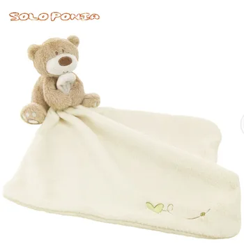 

Baby Terry Towel For Bear Hand Towel Soft Comfortable Lovely Hanging Cartoon Towels Simle Prints Coral Velvet Hand Cloth BB268