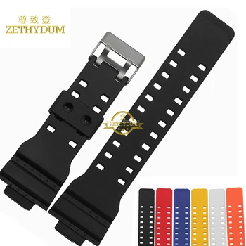 

silicone rubber bracelet for casio g-shock watch strap waterproof Convex interface wristband watchband sport 16mm watch belt