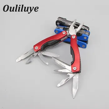 

Cable Wire Cutter Stripper Pliers Multitool Combined Mini Folding Pocket Pliers Knife Screwdriver Stainless Multifuncion Pliers
