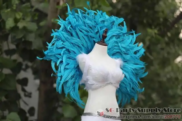 customized high quality adultsblue sexy angel feather wings photography wedding halloween decorations props ems free shipping