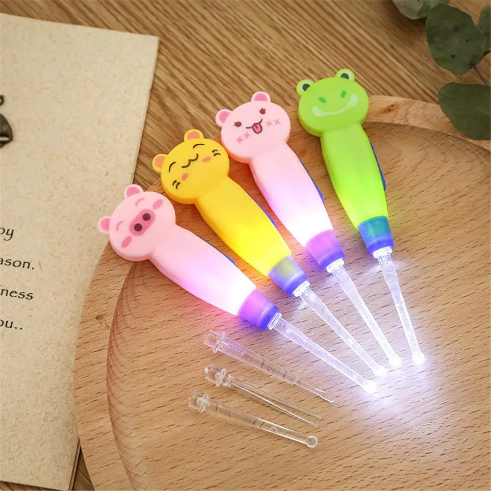 Kidlove Bay Cartoon Figure Detachable Illuminate Ear Cleaning Tool Ear-pick Earwax Remover Cleaning Ear Care Tool