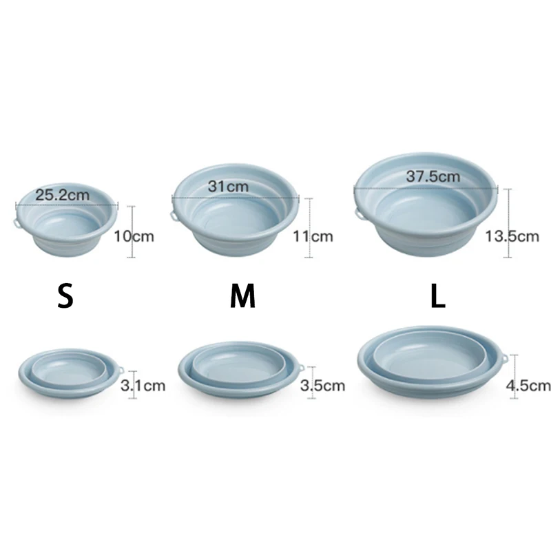 Горячая Складная портативная раковина ведро кухонная Ванная Комната Хранение одежда мытье овощей Фрукты складные ведро продвижение питания J12