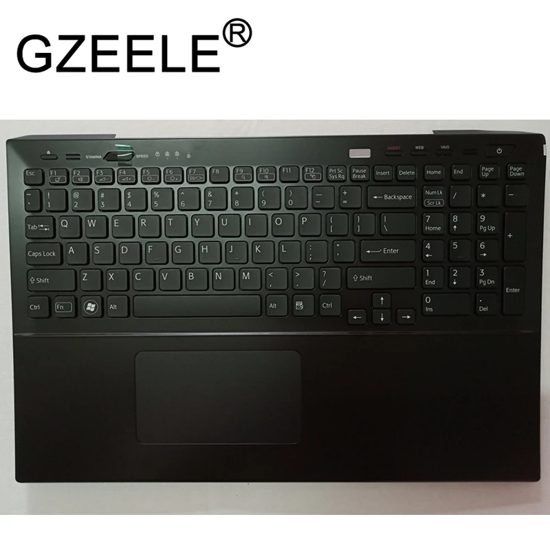 GZEELE for sony FOR vaio SVS15 SV-S15 SVS151100C SVS15118ECB SVS15118ECW Palmrest Upper cover keyb