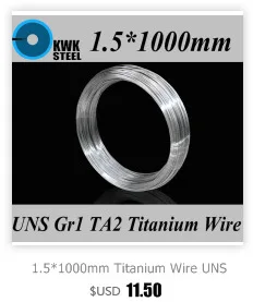 4*1000 мм Титановые проводы uns gr1 ta2 чистый Титан ti Провода промышленности или DIY Материал Бесплатная доставка