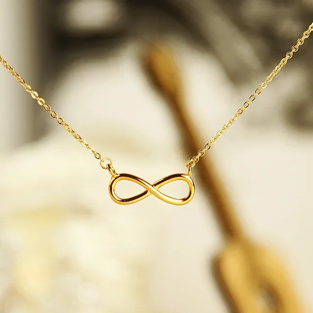 Gold Charm Infinity Pendants Choker Necklaces For Women Boho Jewelry