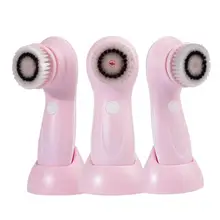 Adoolla щетка для очищения лица USB перезаряжаемая электрическая щетка для мытья 3 в 1 средство для удаления прыщей и угрей мягкие массажные щетки