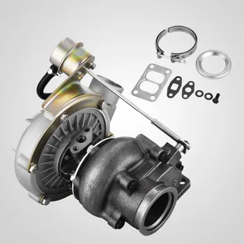 

T04E T3/T4 Turbo Turbocharger Assembly Compressor 350+ HP w/ Internal Wastegate V-Band Horsepower Ratings Airflow Capability