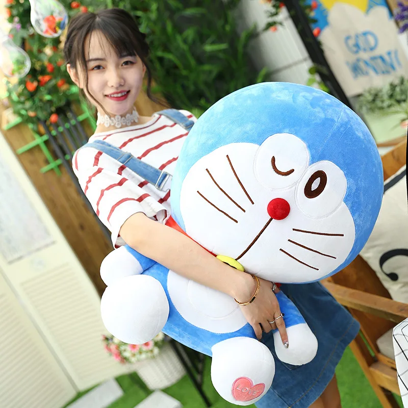 

Large size 30-60cm Anime Stand By Me Doraemon Soft Plush Toy Stuffed Cat Doll Pillow For Girls Baby Kid Lover Best Birthday Gift