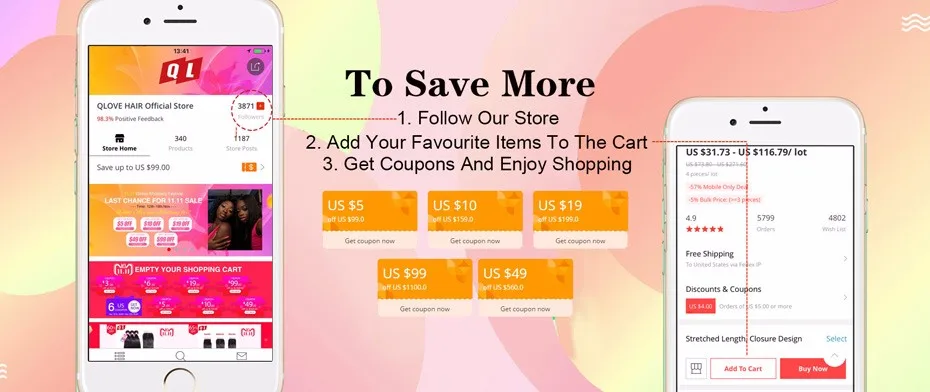 QLOVE HAIR Brazilian Human Hair Straight Bundles Natural Color Human Hair Extensions 8-26 Inches Weave Non Remy Free Shipping -