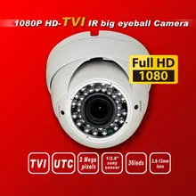HD TVI 1080 P 1/2. 8 ''Sony Exmor Сенсор безопасности камера TVI 36IR 2 м 2,8-12 мм объектив UTC HD-TVI купольная камера видеонаблюдения Белый
