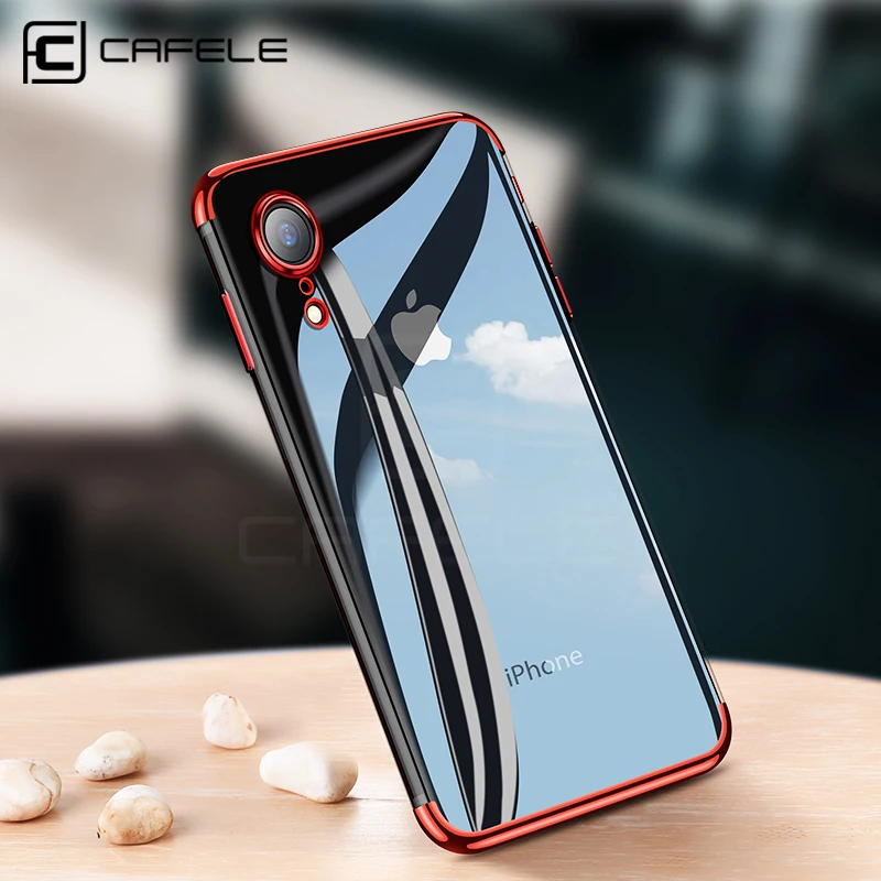

CAFELE soft TPU case for iPhone xr xs max case ultrathin transparent plating shining cover for iPhone xr xs Mixed silicon cases