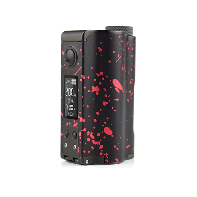 DOVPO Topside Dual 200 Вт Топ заполнение TC Squonk мод с 10 мл Squonk бутылка No 18650 Батарейный блок мод электронная сигарета VS drag 2/shogun - Цвет: Black Red