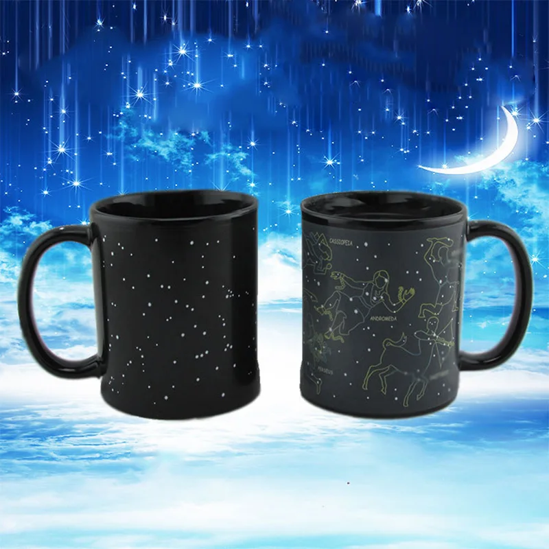 350 мл креативная Термочувствительная чашка звездного неба Волшебные кружки для кофе и молока для домашнего офиса кружка для изменения цвета