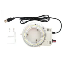 48 шт. светодиодный USB SMD регулируемый кольцевой светильник осветитель лампа+ ЕС адаптер для промышленности стерео микроскоп промышленная камера Лупа