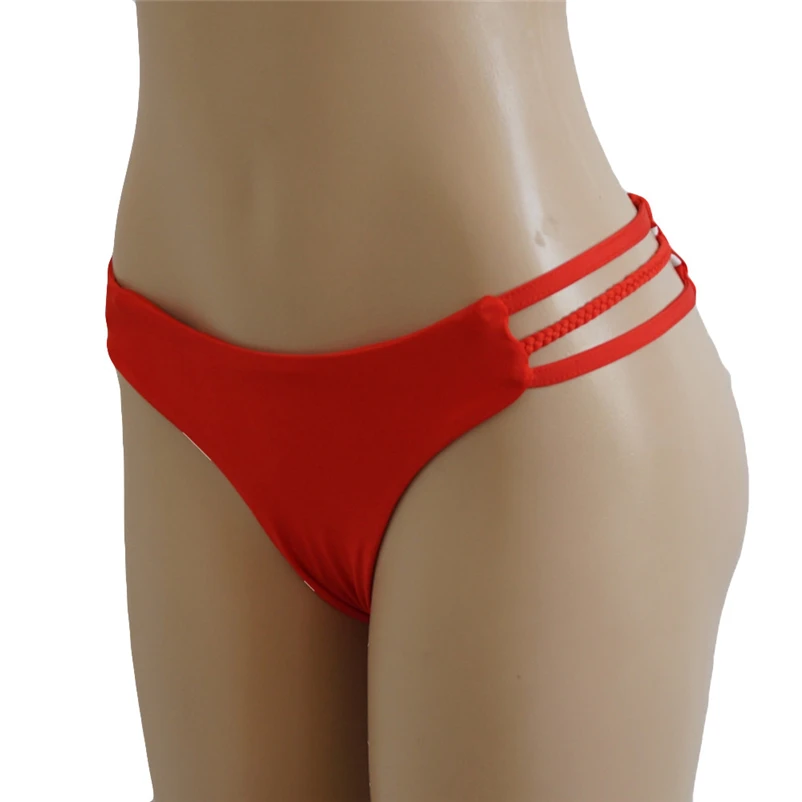 Women Swimming Trunks Bottom Sexy Low Waist Summer Beach Shorts Quick Drying Swimwear Briefs Female Swim Pants #FS#4JU05 (4)