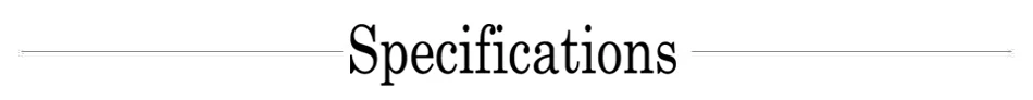 Specifications