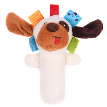 

New-arrival Toddler Toys Baby Rattles Infant Stroller Hanging Bell Toy Educational Rattle Cartoon Animal Plush Toys Gift W