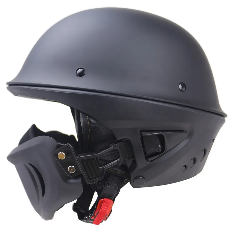 

2018 new rogue helmet DOT certified Racing motorcycle helmet Mens womens Harley retro helmet detachable mask multifunction