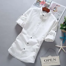 Летняя хлопковая льняная рубашка мужская с коротким рукавом 3/4 длина Повседневная тонкая рубашка мужские блузки