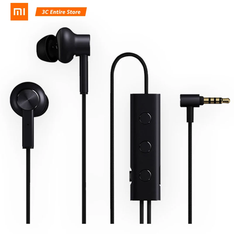 

Original Xiaomi 3.5 ANC Earphones Hybrid 3 Unit 2 Grade Noise Cancel 6 Serie Al-Alloy Braid Wire Metal Clamp L Plug Hi-Res Music