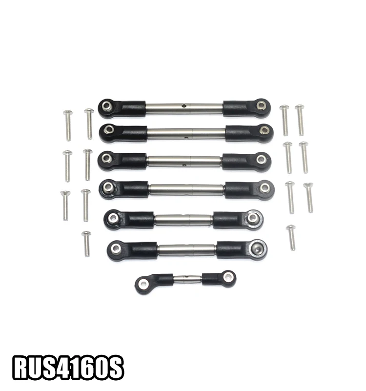 

1Set TRAXXAS RUSLTLER 4X4 VXL Linkage Pushrod RUS4160S Body Frame Connector Tie Rod for SLASH LCG 68086-21 RC Cars