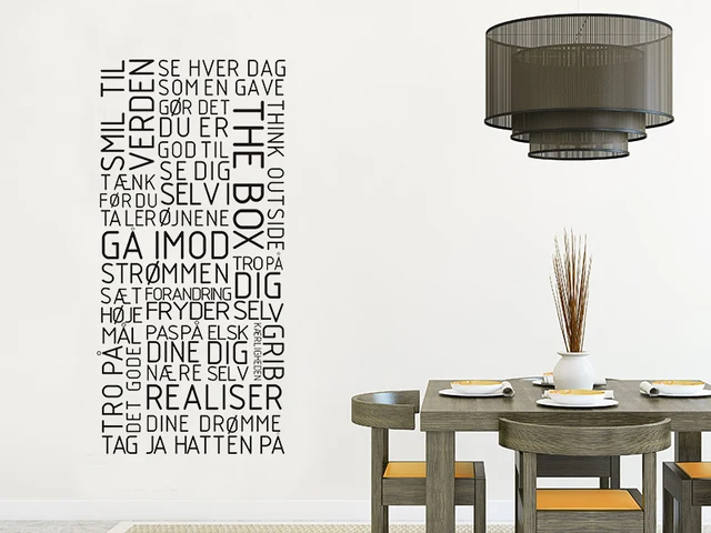 danish wall sticker tag