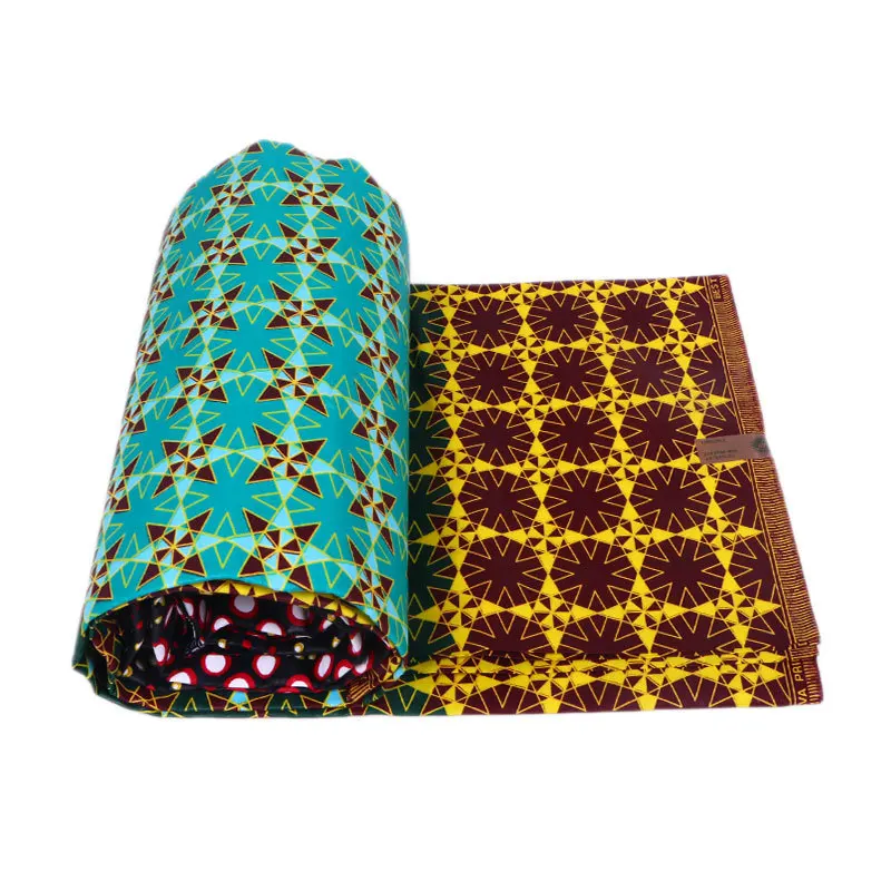 Хлопок Анкара Африканский принт батик ткань гарантированный настоящий голландский воск высокого качества швейный материал для женщин платье 6 ярдов
