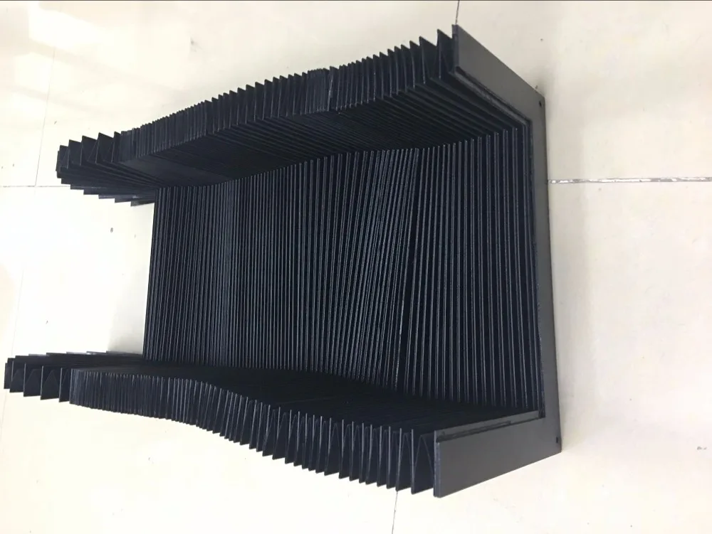 

cnc flexible accordion cover fabric linear guide accordion shield cover