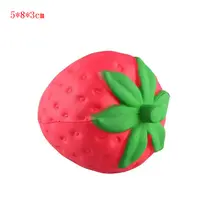 Мягкая Клубника дешевая медленно поднимающаяся сжимаемая