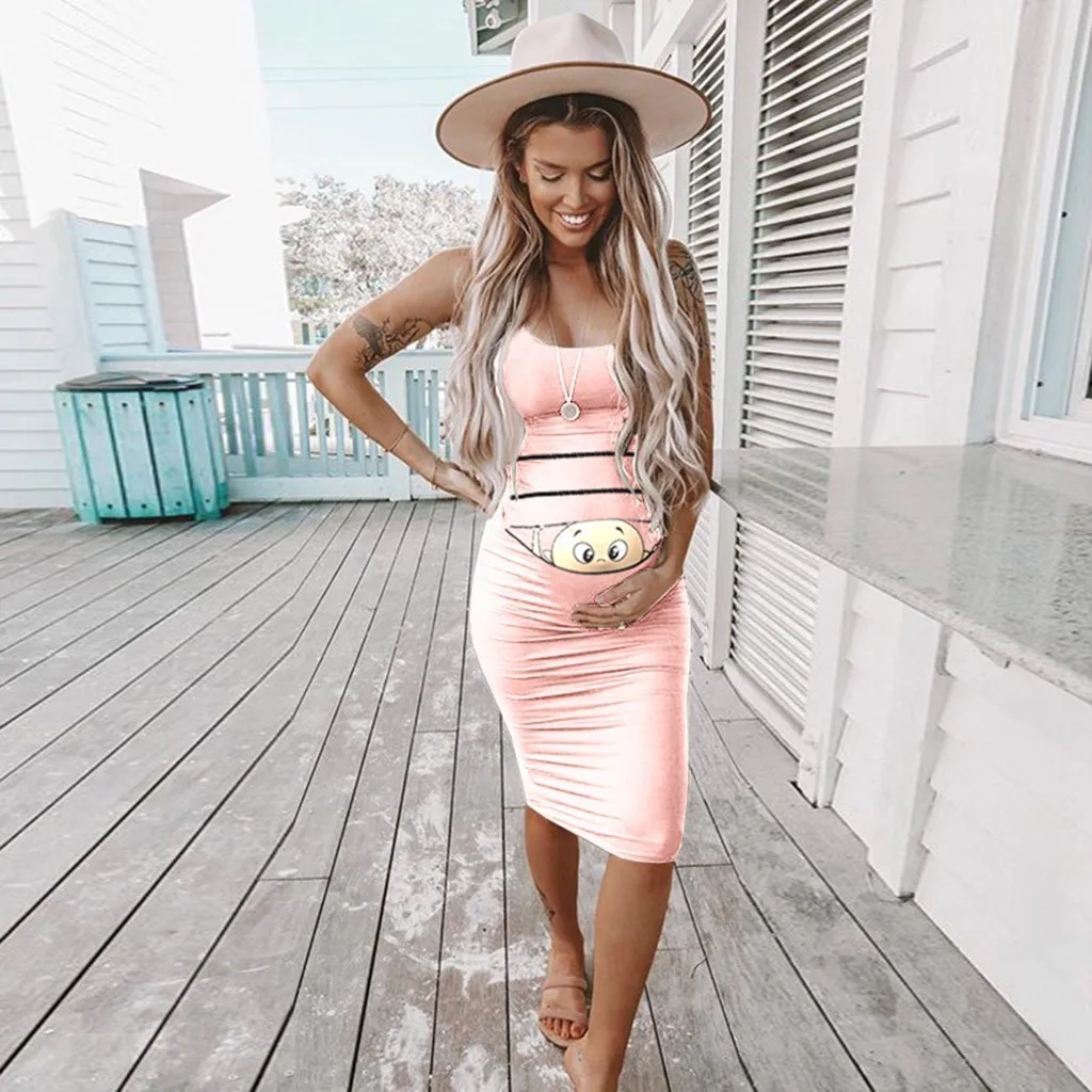 

Women Maternity Breastfeeding Dresses Plus Size Summer 2019 Brief Pregnancy Nursing Dress Casual Clothes For Pregnant Women