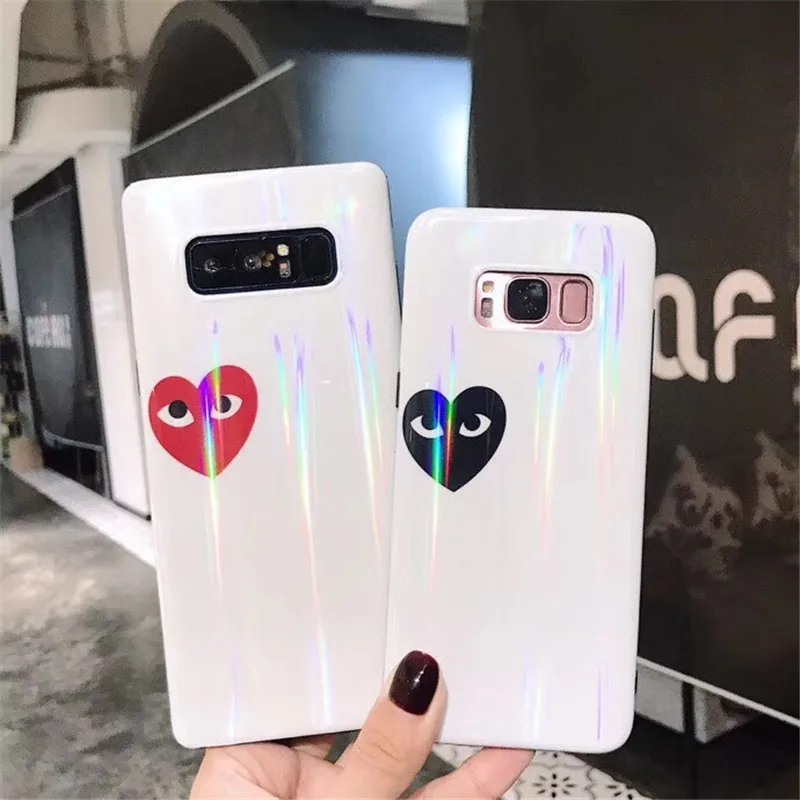 

Fashion Brand CDG Soft TPU Cover Case for Coque Samsung Galaxy S7 Edge S8 S9 Plus Love Heart Play for Funda Smsung Note 8 9 Case