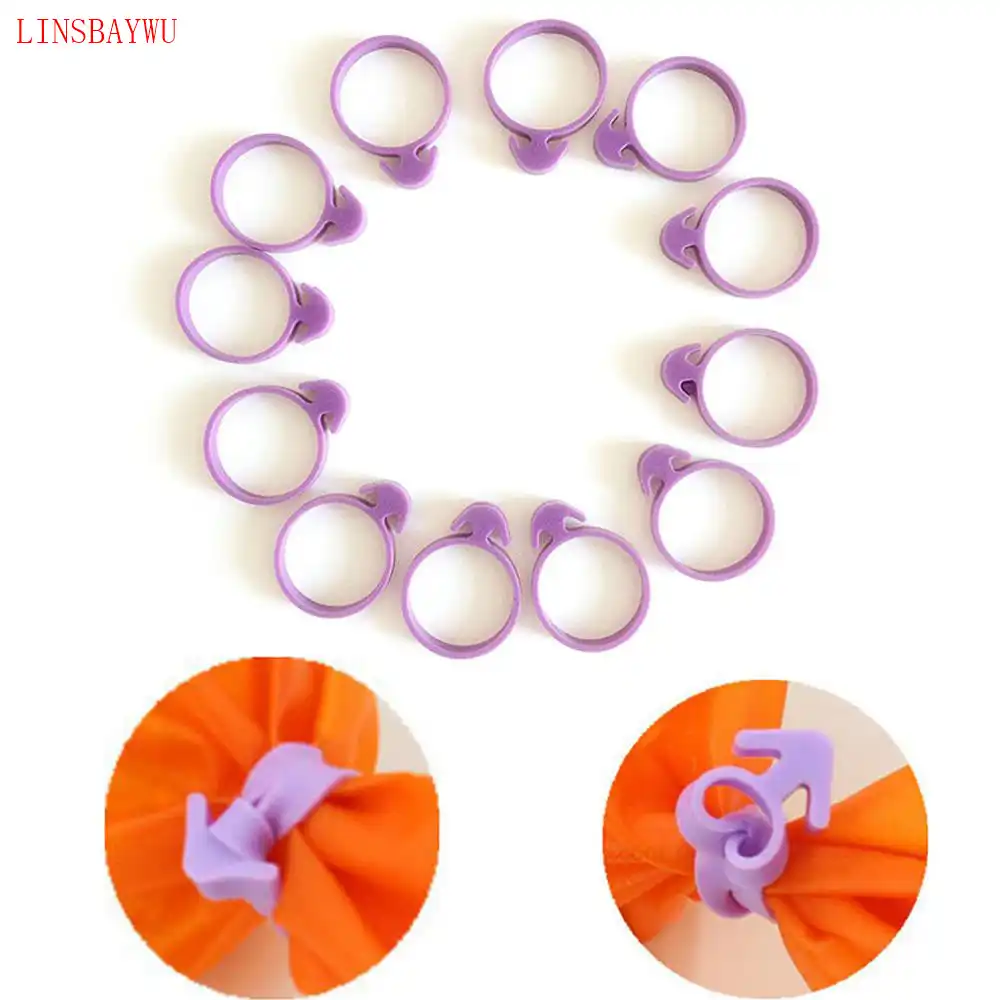 12pcs Silicone Icing Bag Ties Fixed Rings Diy Reusable Piping Decorating Rubber Band Lashing No Leaks Baking Tools