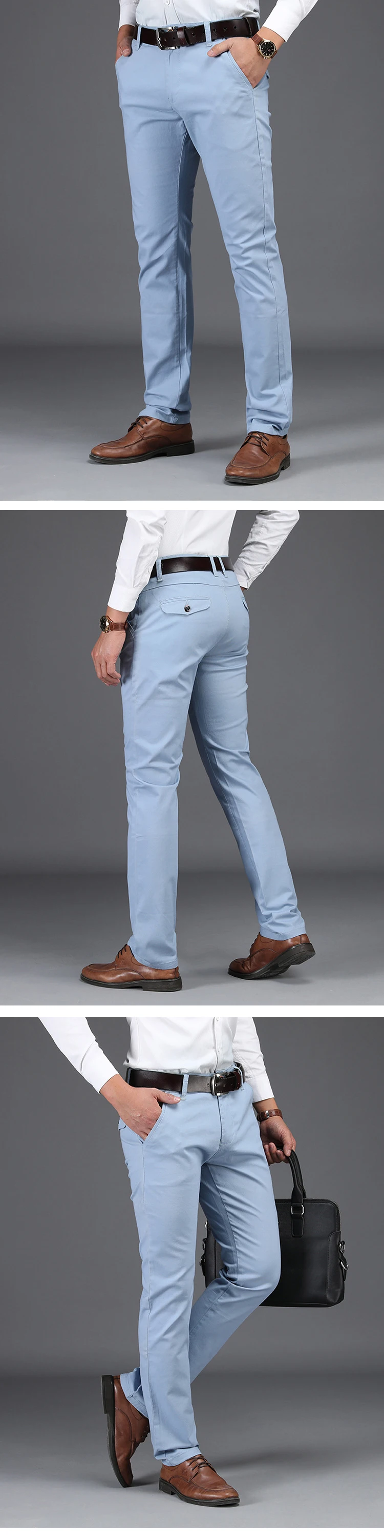 VOMINT повседневные мужские брюки, свободные, прямые, тянущиеся брюки среднего возраста, деловые повседневные брюки, мужские брюки, светильник, 8602