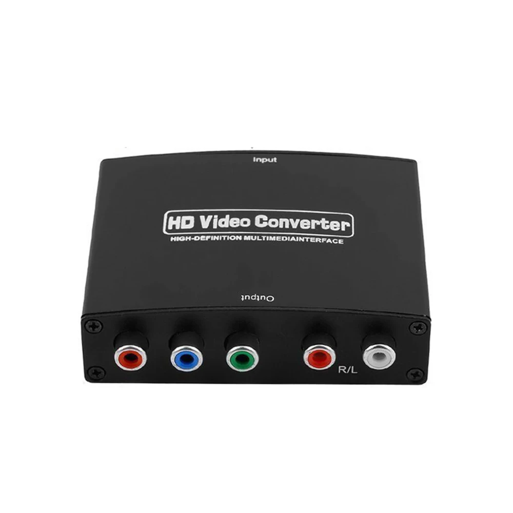 Новинка 1080P HD прозрачный преобразователь компонентов HDMI в RGB YPbPr видео и R/L аудио