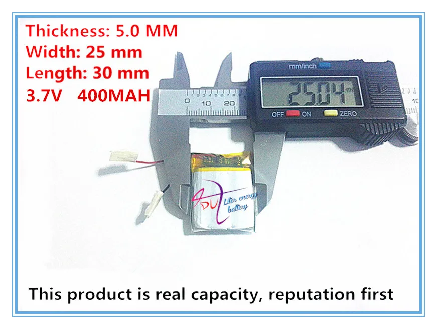 Лучший бренд батареи 400MAH 3 7 V 502530 052530 MP3 MP4 MP5 батарея маленькие игрушки планшет |