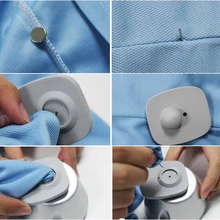 200 шт 8,2 МГц RF многоразовые EAS мини-квадрат розничная защитная одежда жесткие бирки для магазина одежды супермаркета