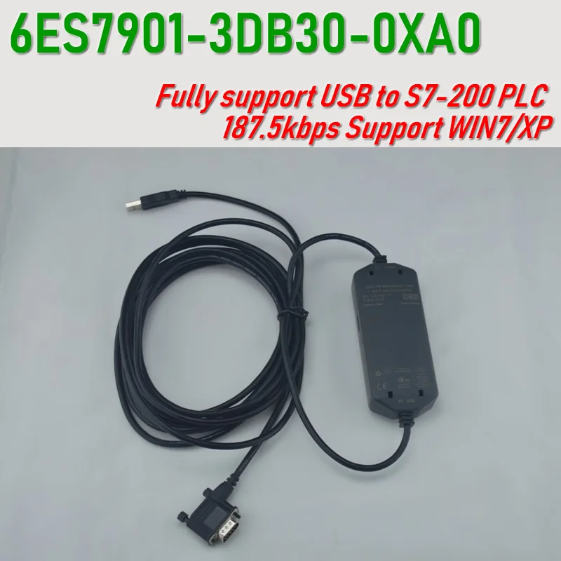 

S7-200 PLC Programming Cable USB-PPI+ Adapter For Siemens 6ES7901-3DB30-0XA0 Download Line 187.5kbps Support WIN7/XP
