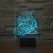 Утка Форма настольная лампа LED Ночные Светильники LED Скульптура модные Аксессуары лампы как Спальня спальный Безопасный свет для ребенка