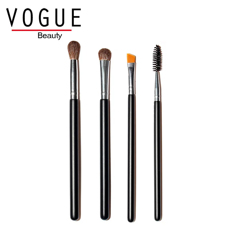 

Top Quality 4pcs Makeup Brushes Pro Eye Shadow Angled eyeliner brow eyelash Blending Make Up Brush Set Soft Hair beauty tools