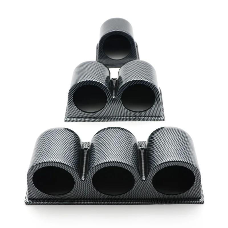 DRAGON GAUGE 52mm Car Gauge Pod Universal Carbon Single Double Triple