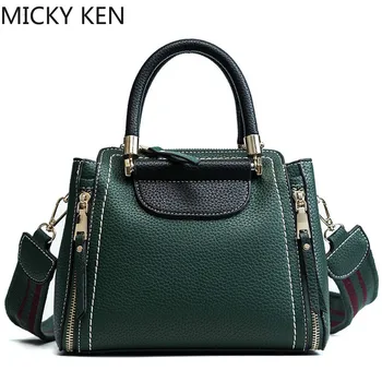 

2019 New Women Fashion Handbag Female Vintage Leather High Quality Women's Shoulder Messenger Bags Lady Green Tote Bag