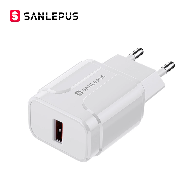 SANLEPUS 18 Вт USB зарядное устройство Quick Charge 3,0 быстрое настенное зарядное устройство для мобильного телефона QC3.0 для iPhone x 8 7 iPad samsung s9 s8 Xiaomi huawei - Тип штекера: EU Plug White